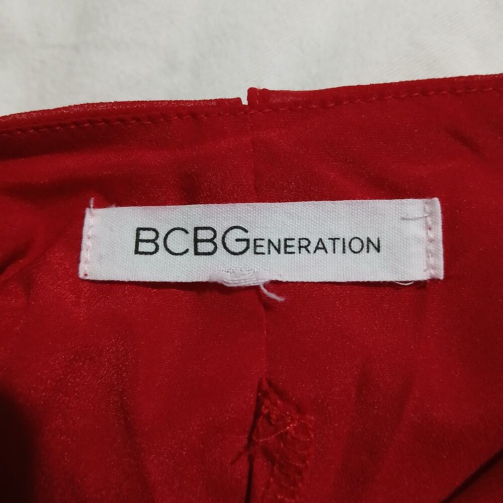Bcbgeneration Red Spaghetti Strap Fully Lined She… - image 2